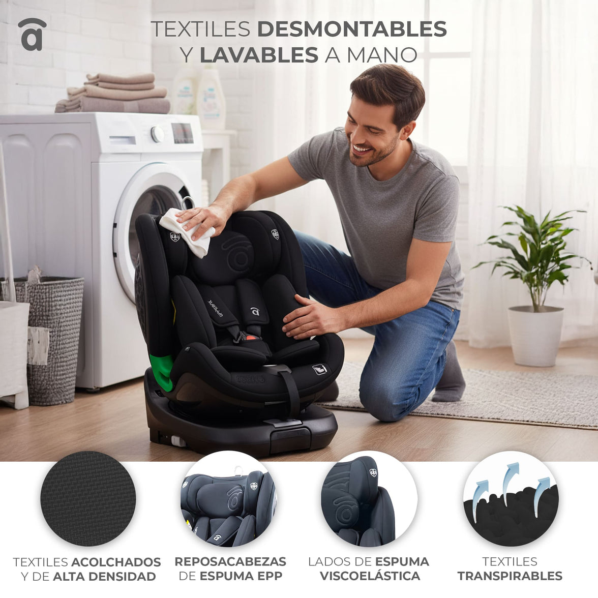 Upperfix Black Car Seat