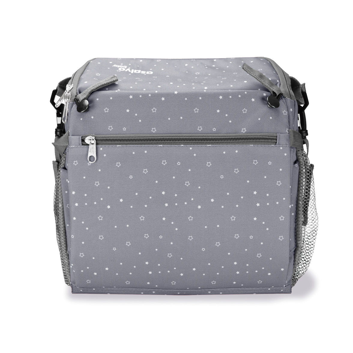 Travel highchair - Gray Stars Hummus Bag