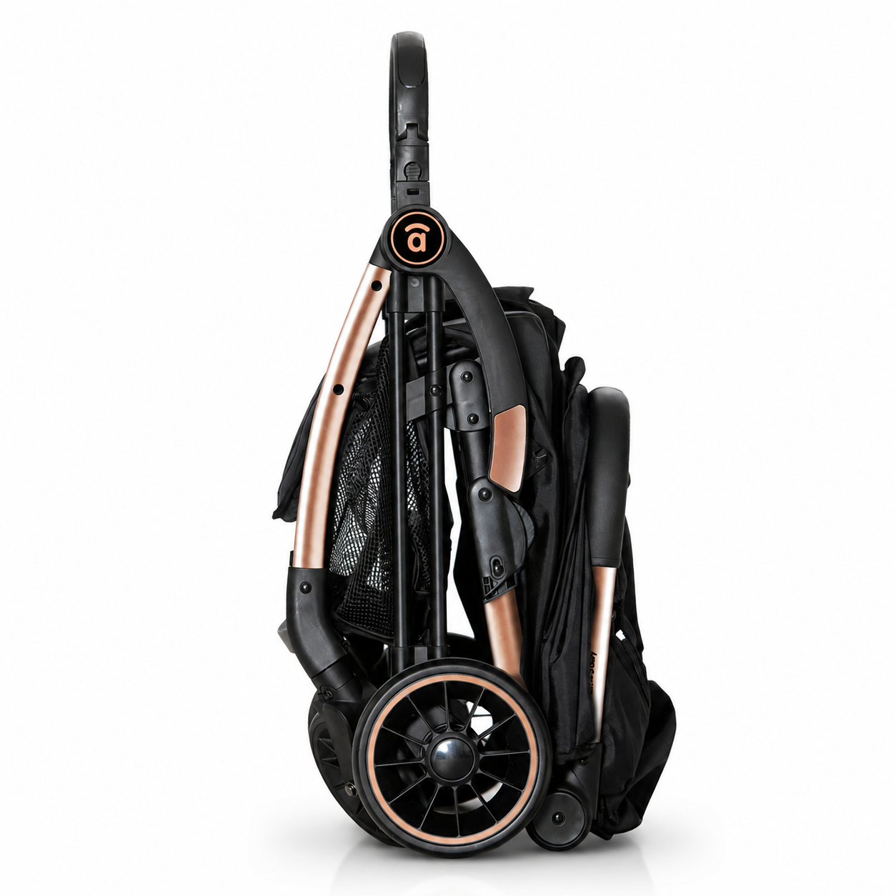 Plis Plas black-gold stroller