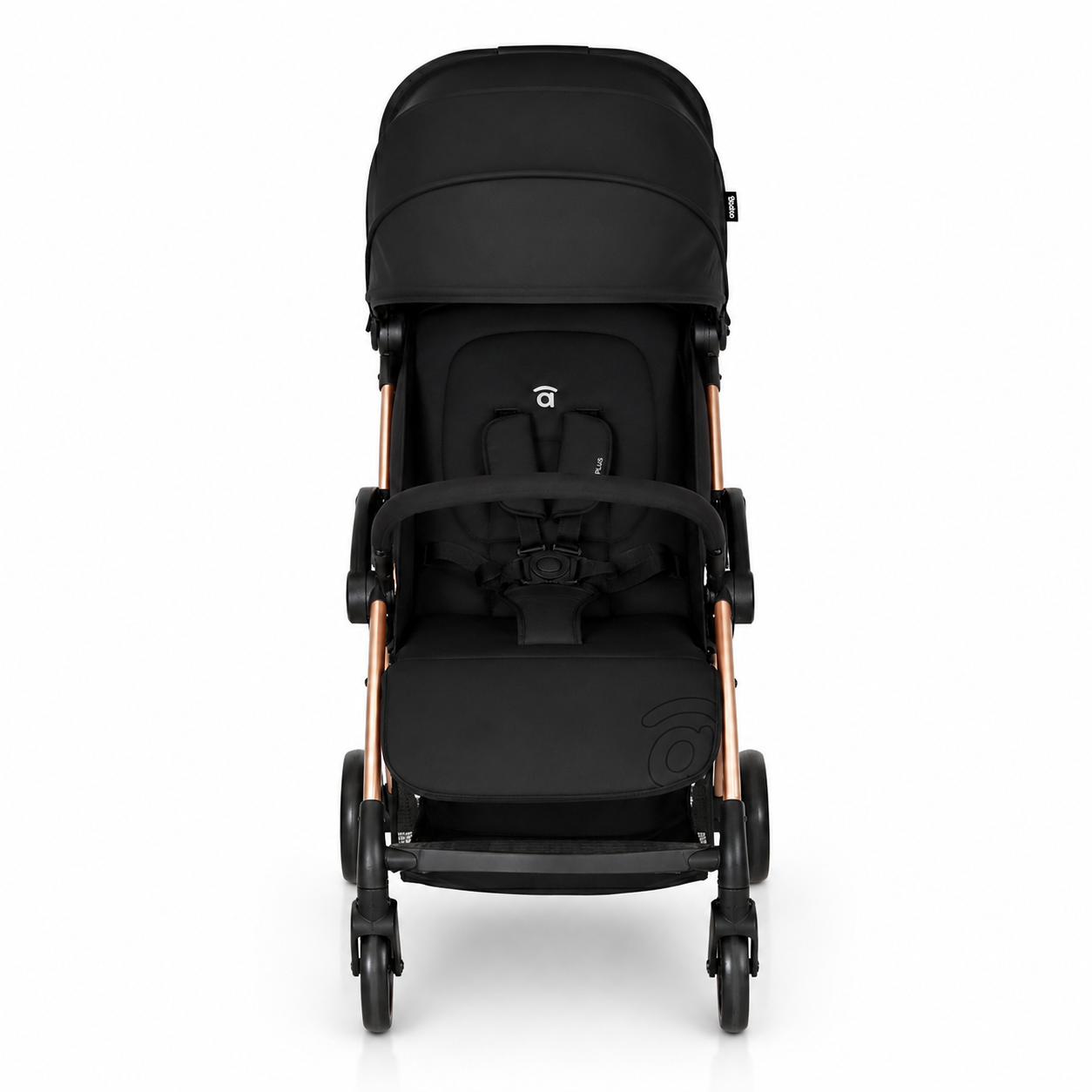 Plis Plas black-gold stroller