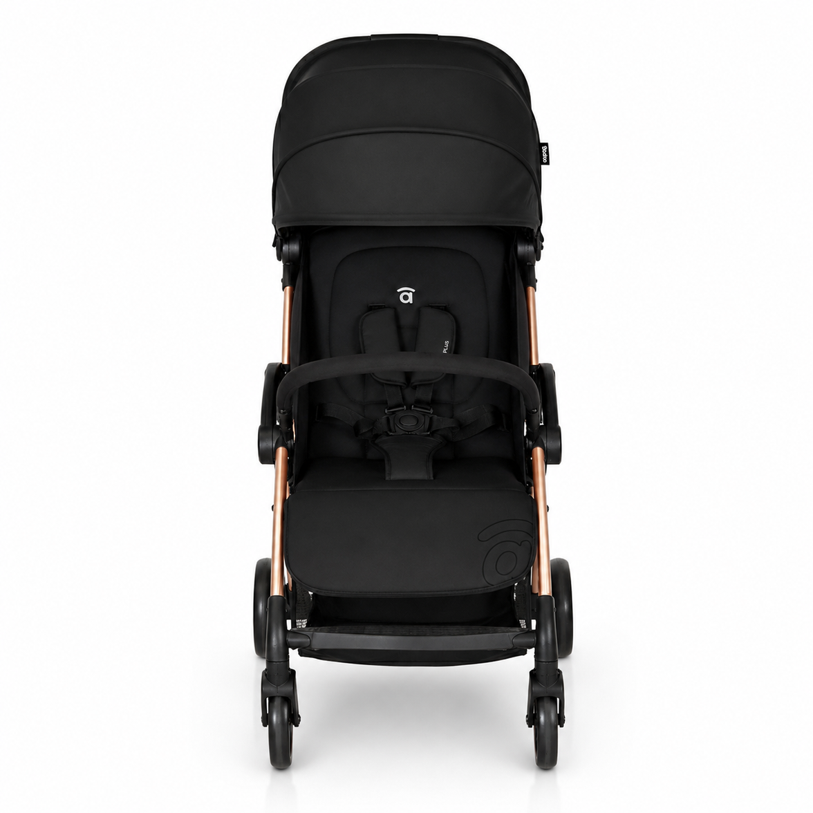 Plis Plas black-gold stroller