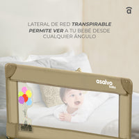 90cm Barrier for Standard Gray Bed