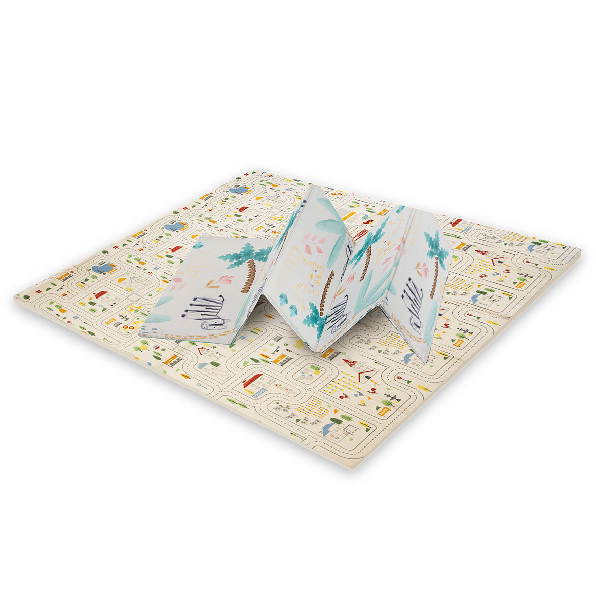 XXL Animals-City Folding Play Mat