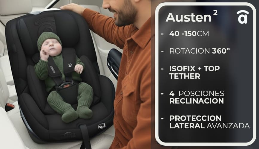 Banner 2 de I-Size Austen 2 Black Car Seat