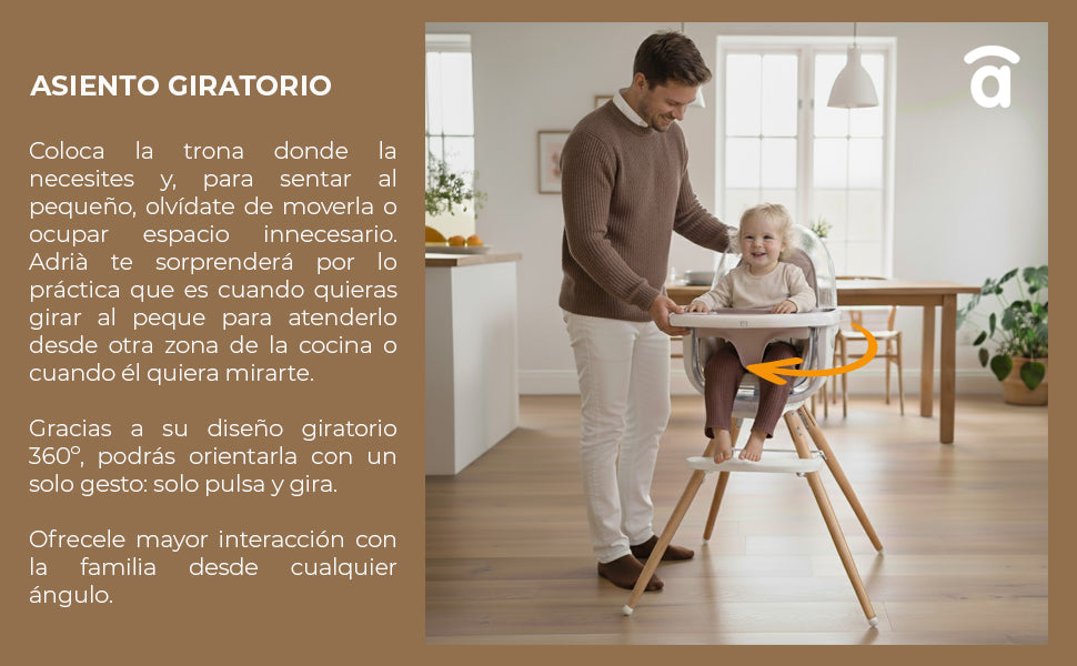 Banner 1 de Adriá Wooden High Chair