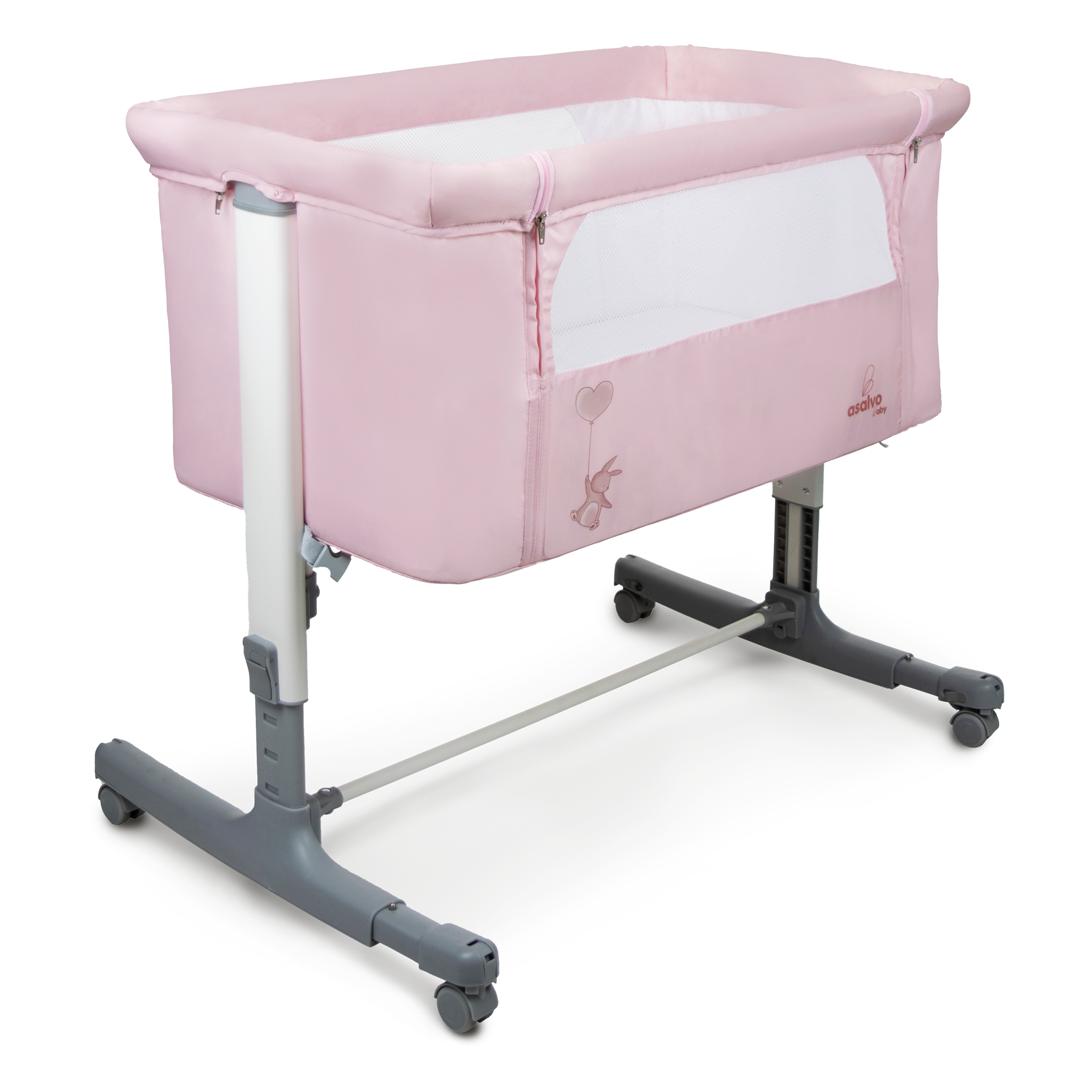 Calm Pink Co-Sleeping Mini Crib