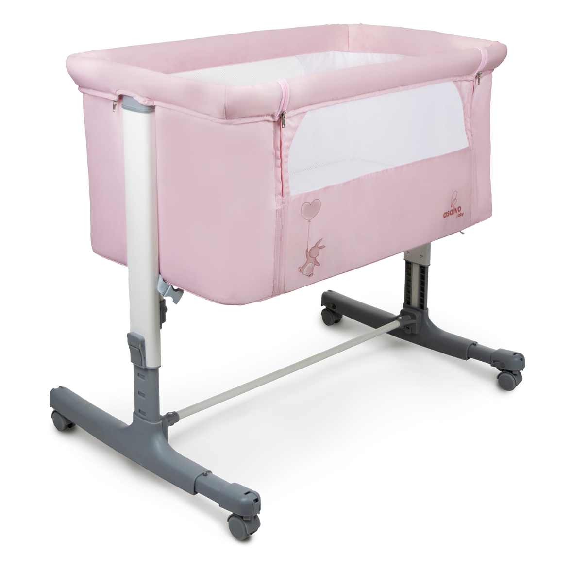Calm Pink Co-Sleeping Mini Crib