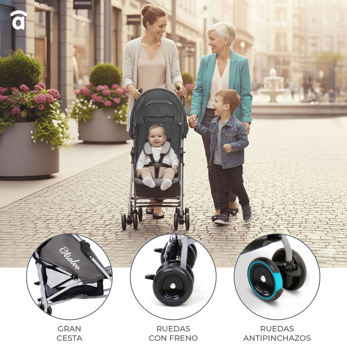 Yolo Raccoon Pink Stroller