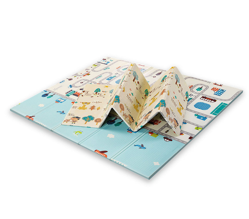 XXL FOLDING, REVERSIBLE AND ILLUSTRATED PLAY MAT