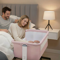 Calm Pink Co-Sleeping Mini Crib