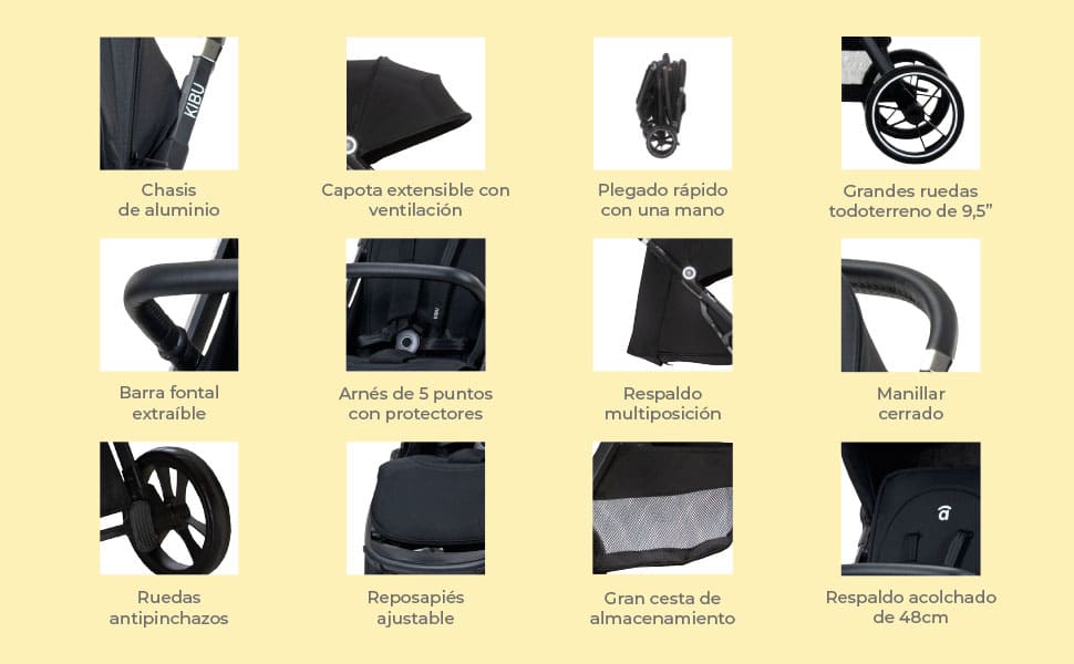 Banner 3 de Kibu beige stroller