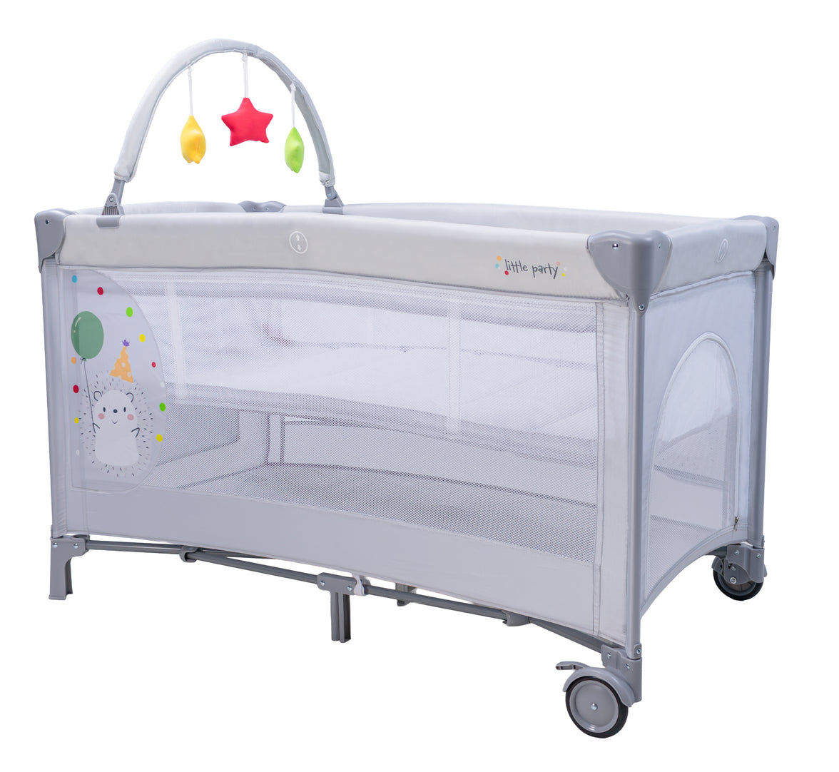 Cuna de viaje Complet Dúo Erizo Gris