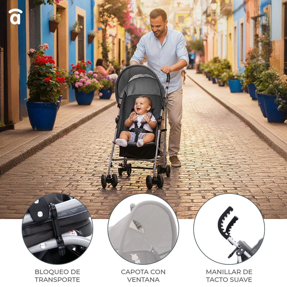 Yolo Raccoon Pink Stroller