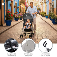 Yolo Raccoon Pink Stroller