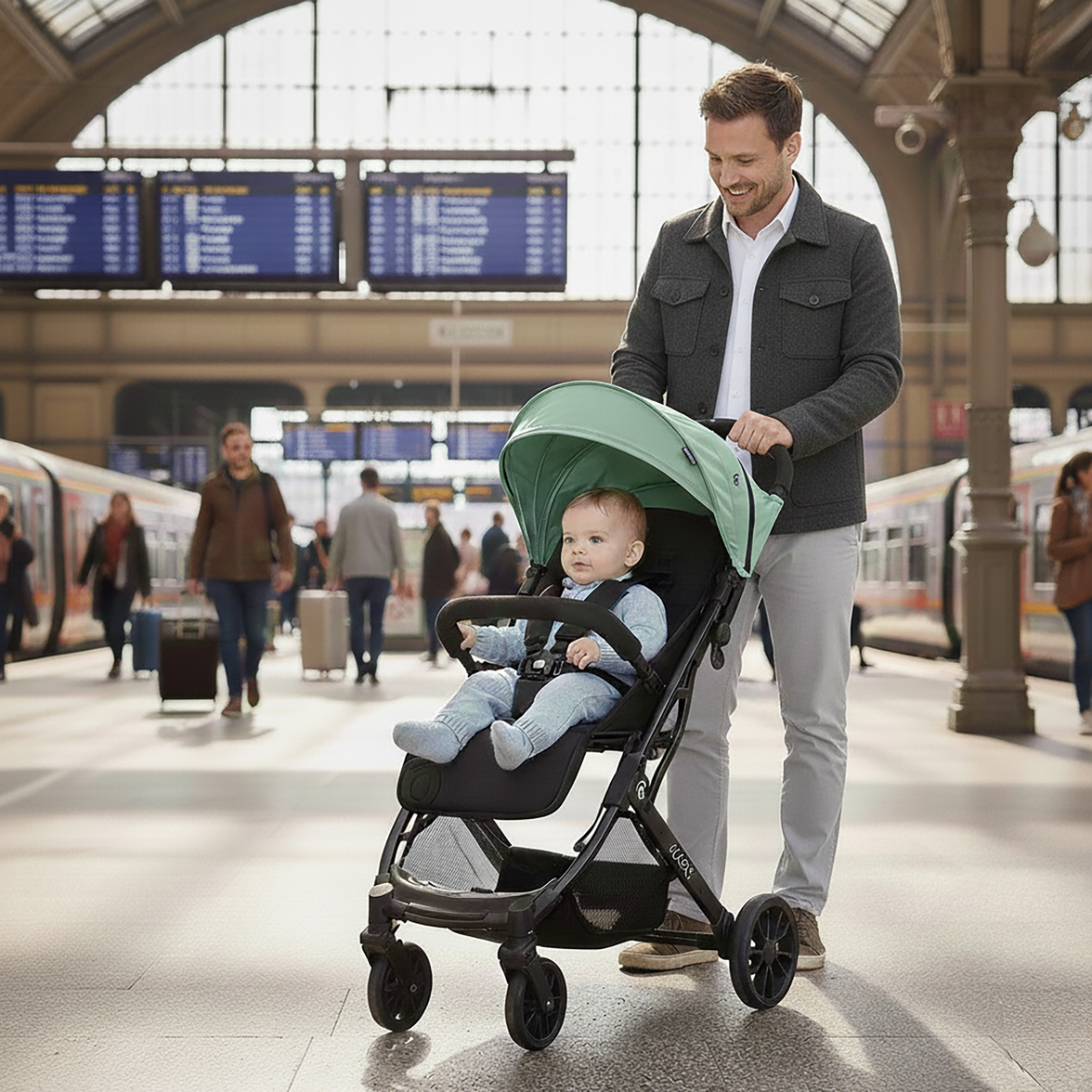 Kubic 2 green stroller