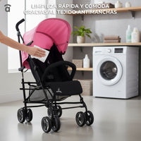 Trotter Plus Stroller Pink-Black