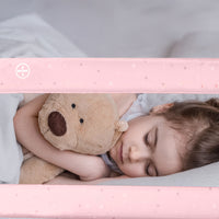 150cm Bed Barrier for Standard Bed Pink Stars