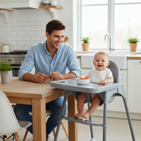 Basic Pro gray high chair