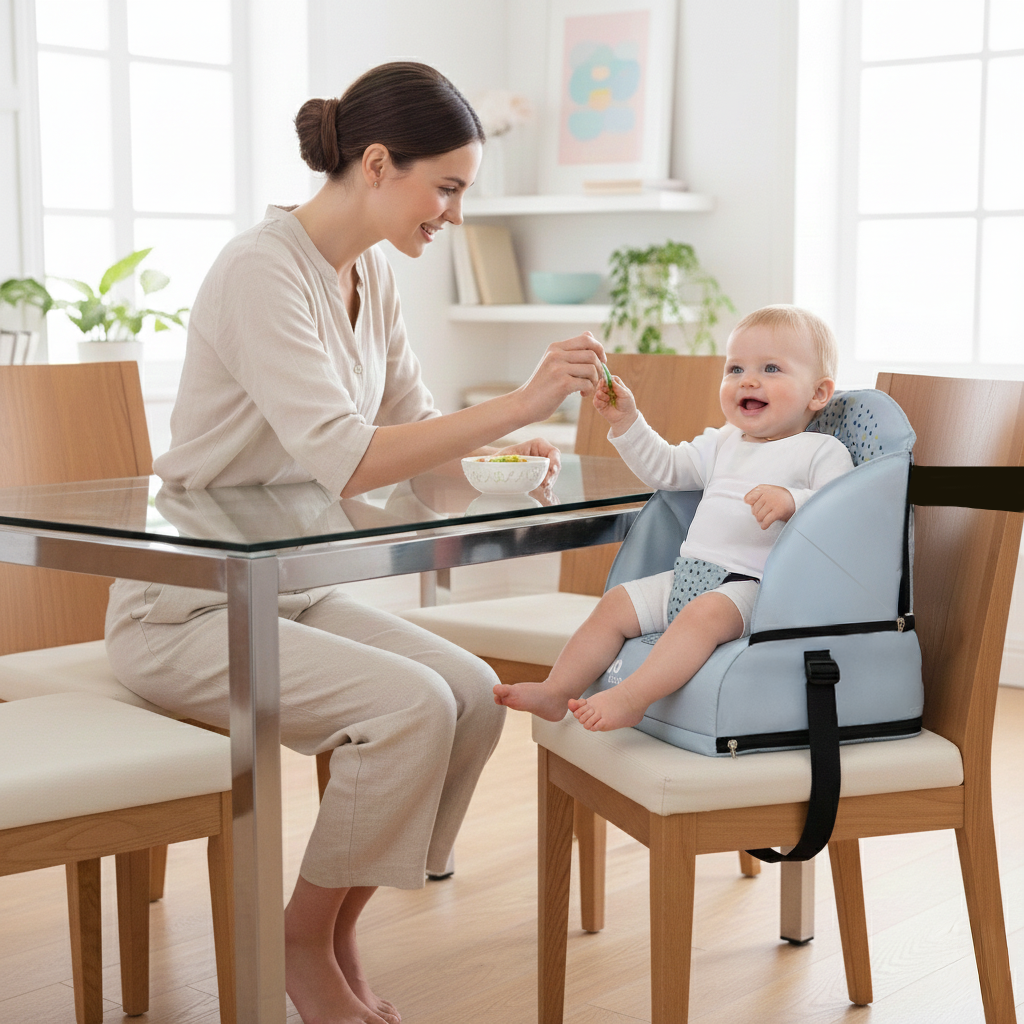Gray Nordic Travel Highchair