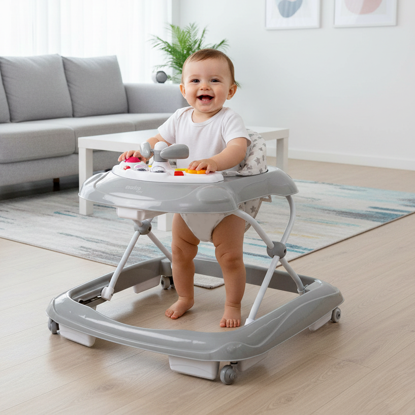 Diver Baby Walker Gray Stars