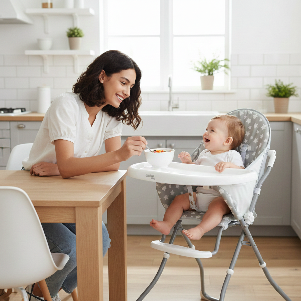 Quick Stars Gray High Chair
