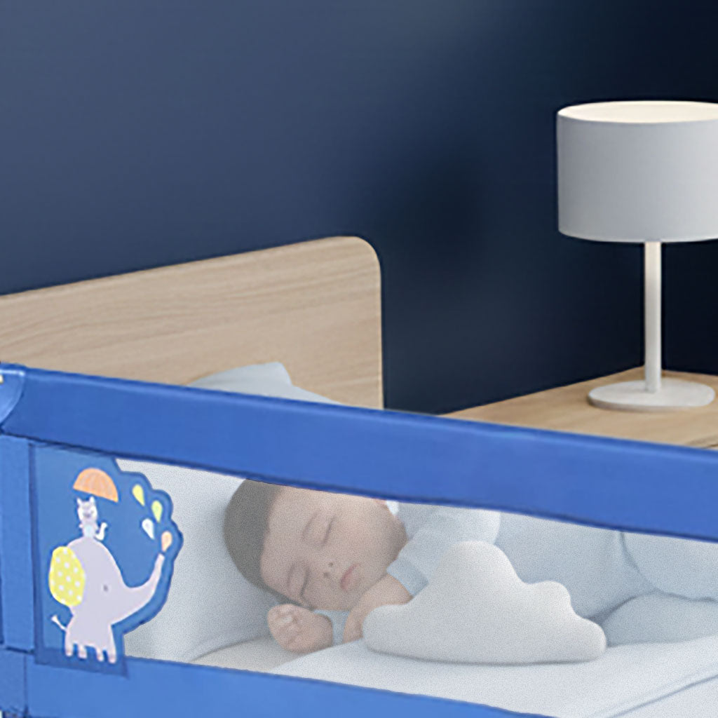 150cm Bed Barrier for Standard Bed Blue Elephant