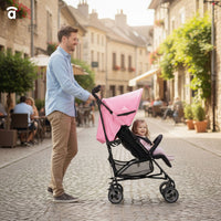 Trotter Plus Stroller Pink-Black