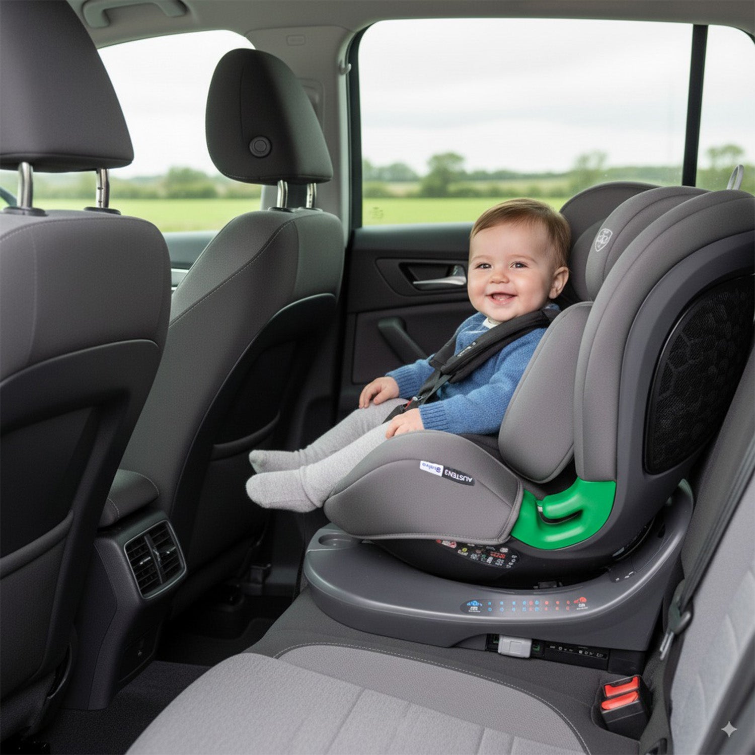 Austen 3 Gray Car Seat