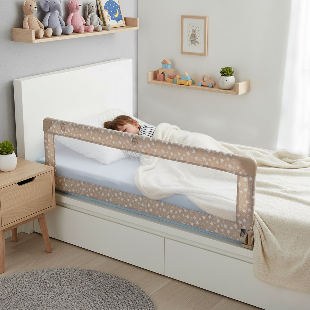 Barrière de lit 150 cm pour lit standard Stars 2 Beige
