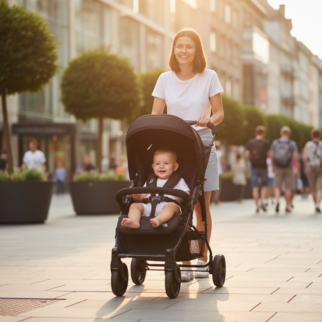 Cadiz Black Stroller