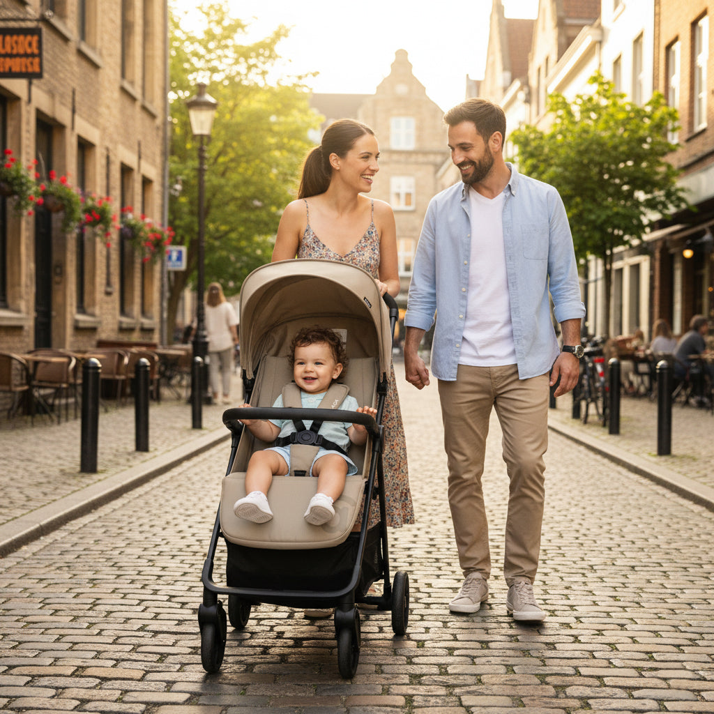 Cadeira de passeio Málaga bege