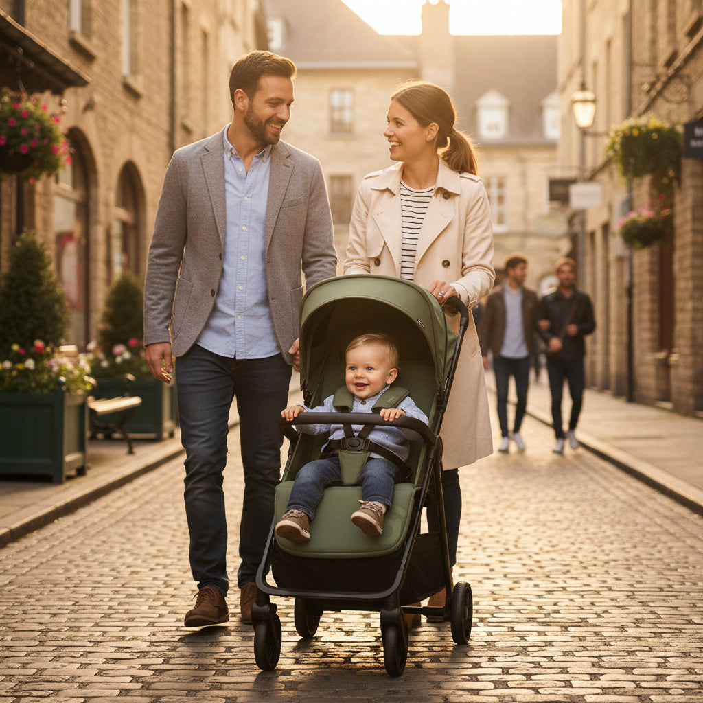 Carrinho de bebé Málaga verde