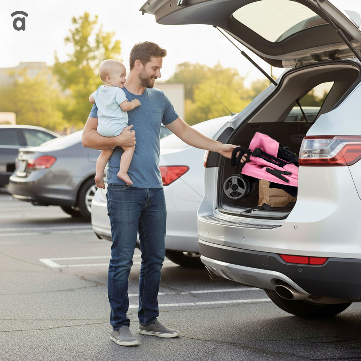 Trotter Plus Stroller Pink-Black