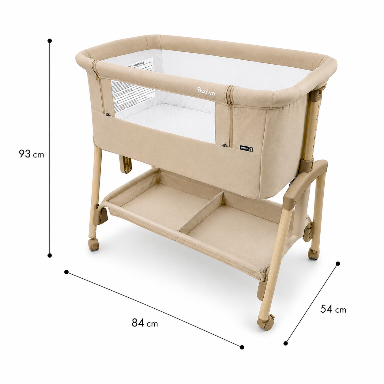 Minicuna de colecho Smart beige