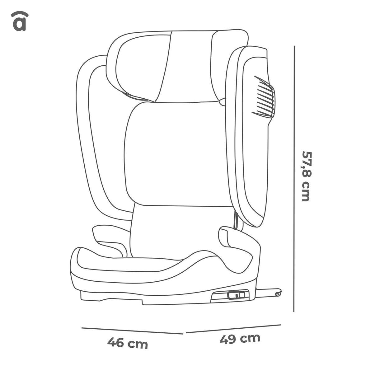 Omniguard Black Car Seat