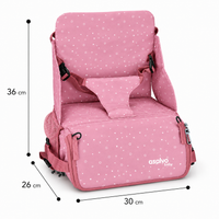Trona de viaje - Bolso Hummus Estrellas Rosa