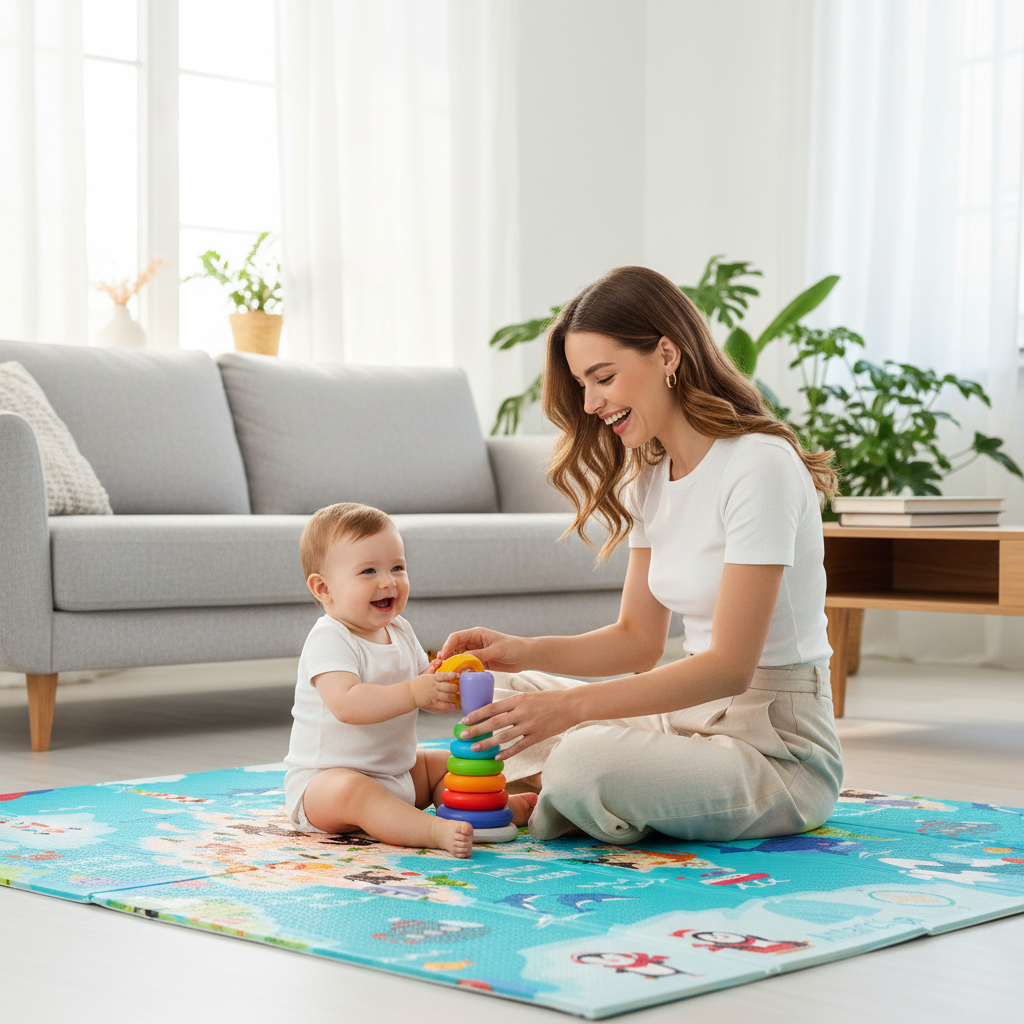 XXL Folding Play Mat 200 x 180cm Mundopark