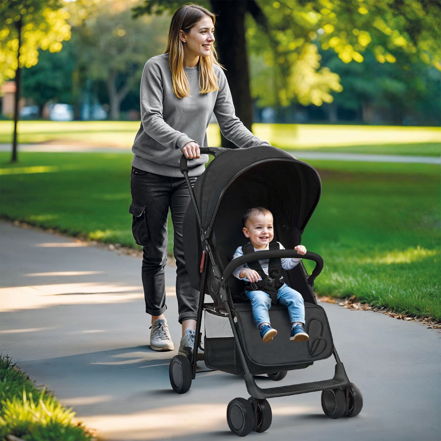 Black nova stroller