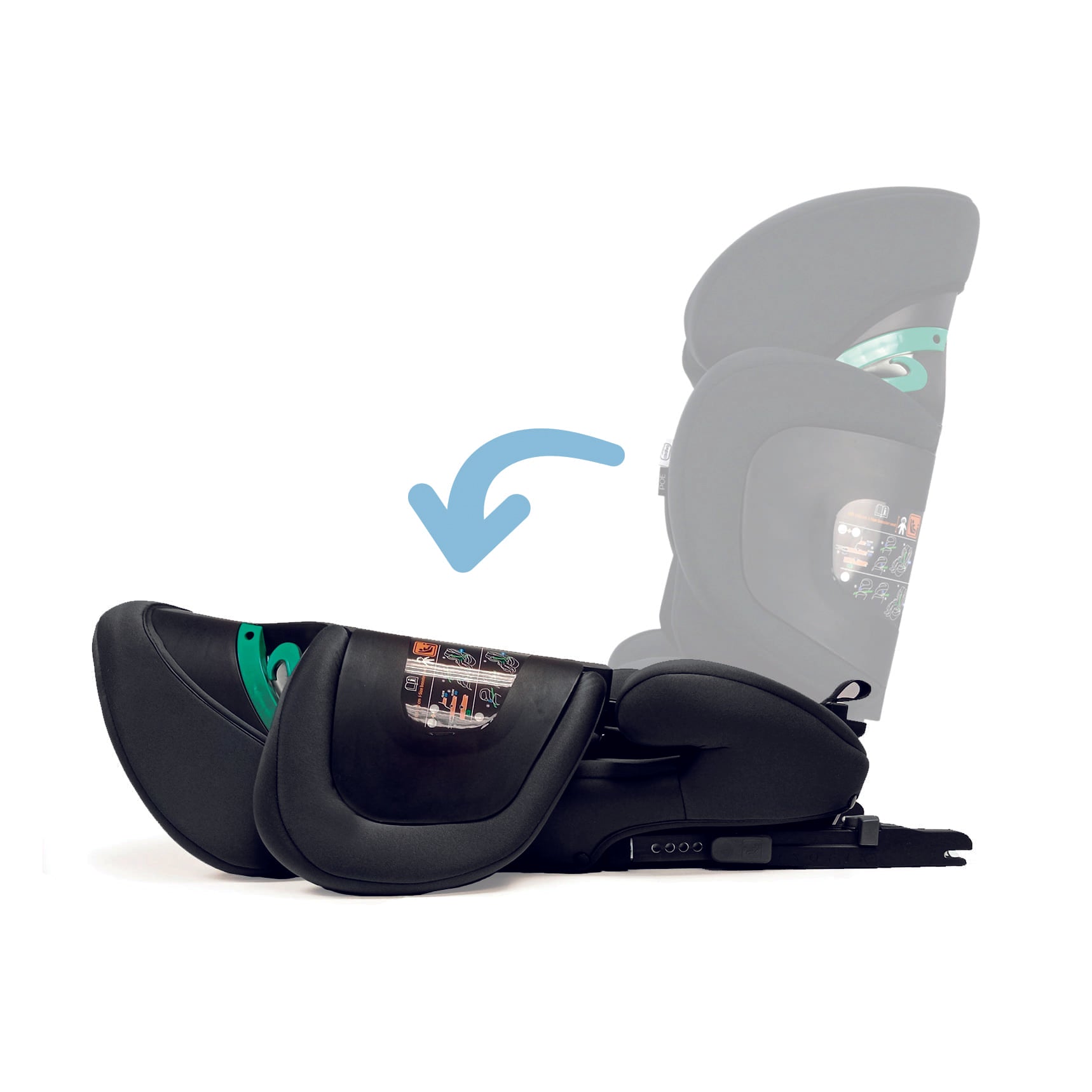 I-Size Poe Fix Gray Car Seat