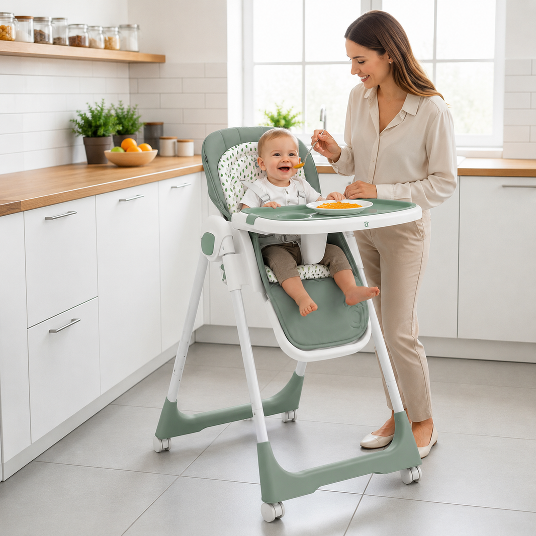Chaise haute de riz vert