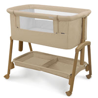 Smart beige co-sleeping mini crib