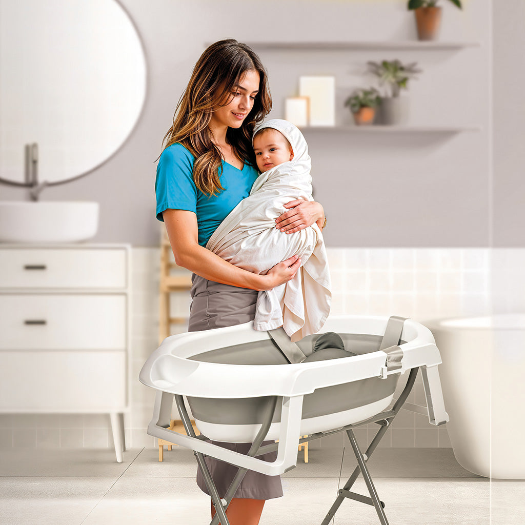 Bañera plegable con patas y reductor Luigi